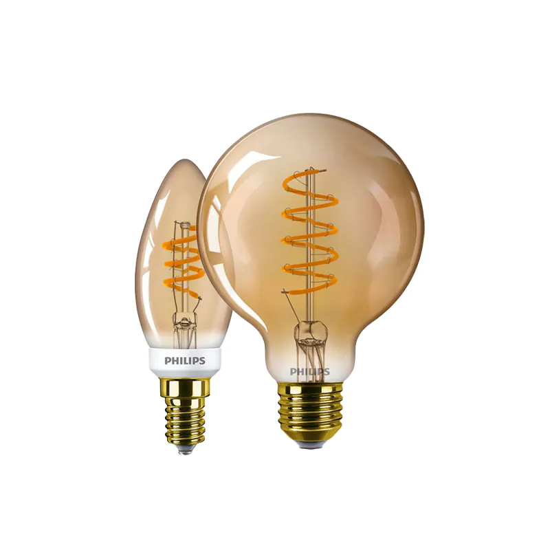 Guld-farvet LED Filament pærer