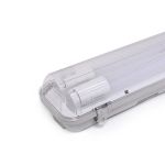 Noxion LED Vandtæt Lysrender Armaturhus Poseidon V2.0 incl. 2x Noxion LED Lysrør T8 Standard Output 9W 2x900lm - 840 Kold Hvid | 60cm