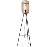 Brilliant Stående Lampe Trærow Metal Bambus Brun | 450mm - Egnet til 1x E27