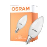 Osram Classic LED E14 Kerte Matt 7.5W 806lm - 827 Ekstra Varm Hvid | Erstatter 60W