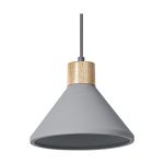 Ledvance Decor Beton/Stål/Træ Pendel Lampe 220 Mørk Grå | Egnet til E27