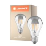 Ledvance  Classic LED E27 Pære Filament Mirror 6.5W 650lm - 827 Ekstra Varm Hvid | Erstatter 50W
