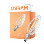 Osram LED Superstar Classic E14 Kerte Filament Klar 2.2W 300lm - 927 Ekstra Varm Hvid | Dæmpbar -  Erstatter 25W