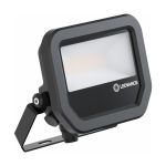 Ledvance LED Projektør Aluminium Sort 8W 1100lm 100D - 830 Varm Hvid | IP66 - Symmetrisk