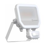 Ledvance LED Projektør Aluminium Hvid 17W 2200lm 100D - 830 Varm Hvid | IP65 - Bevægelses- Og Lyssensor - Symmetrisk