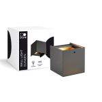 D'Lite Vægbelysning Elingen Aluminium Sort Up & Down 4.9W 480lm - 830 Varm Hvid | IP65 - Lyssensor
