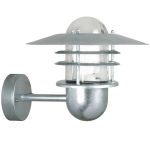 Nordlux Agger Vægbelysning Brushed Aluminium | Egnet til 1x E27