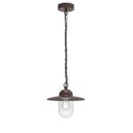 Nordlux Luxembourg Pendel Lampe Metal og Glas Rusten | IP33 - Egnet til E27