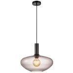 Nordlux Alton Pendel Lampe Glas Sort | Egnet til E27