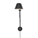 DFTP by Nordlux LED Vægbelysning Stay Aluminium Sort | Egnet til E27