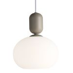 Nordlux Notti 20 Pendel Lampe Glas Grå | Egnet til 1x E27