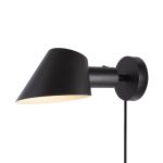 DFTP by Nordlux LED Vægbelysning Stay Aluminium Sort | Egnet til E27