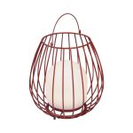 Nordlux Bordlampe Jim To-Go Portable Batteri Rød 3W 300lm - 827 Ekstra Varm Hvid | 3-Trin Dæmpbar 