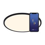 Nordlux Oja Smart 42 Loftlampe Metal Sort 20W 2300lm - 827-865 Justerbar Hvid | 424mm - Wifi og Blåtooth Dæmpbar