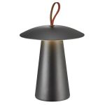 Nordlux Bordlampe Ara Batteri Aluminium Sort 2W 240lm - 830 Varm Hvid | Dæmpbar Touch