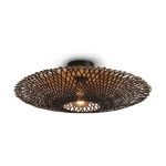 Good&Mojo Loftlampe Kalimantan Bambus Sort M | Egnet til 1x E27 