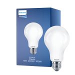 Philips Classic LED Pære E27 Pære matt 13W 2000lm - 840 kold hvid | erstatter 120W