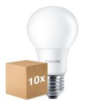 Fordelspakke 10x Philips Corepro LED Pære E27 Pære matt 8W 806lm - 830 varm hvid | erstatter 60W