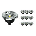 Fordelspakke 10x Noxion Lucent LED spot GU10 AR111 12W 600lm 40D - 927 ekstra varm hvid | bedste farvegengivelse - dæmpbar - erstatter 50W