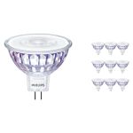 Fordelspakke 10x Philips Master Value LED Spot GU5.3 MR16 7.5W 630lm 60D - 930 varm hvid | bedste farvegengivelse - dæmpbar - erstatter 50W