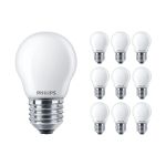 Fordelspakke 10x Philips Corepro LED Lustre E27 Kugle matt 2.2W 250lm - 827 ekstra varm hvid | erstatter 25W