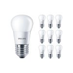 Fordelspakke 10x Philips Corepro LED Lustre E27 Kugle matt 5W 470lm - 827 ekstra varm hvid | erstatter 40W