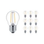Fordelspakke 10x Philips Corepro LED Pære E27 Pære klar 7W 806lm - 827 ekstra varm hvid | erstatter 60W