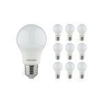 Fordelspakke 10x Noxion Lucent Classic LED E27 Pære matt 8W 806lm - 827 ekstra varm hvid | erstatter 60W
