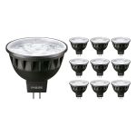 Fordelspakke 10x Philips Master LED Spot GU5.3 MR16 7.5W 500lm 36D - 930 varm hvid | bedste farvegengivelse - dæmpbar - erstatter 50W