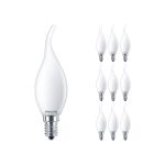 Fordelspakke 10x Philips Corepro LED Kerte E14 Bent-tip Matt 2.2W 250lm - 827 Ekstra Varm Hvid - Erstatter 25W