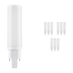 Fordelspakke 10x Ledvance Dulux-D LED 6W - 830 Varm Hvid | 2-Pinde - Erstatter 13W