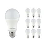 Fordelspakke 10x Noxion Lucent Classic LED E27 Pære matt 9.5W 1055lm - 830 varm hvid | erstatter 75W