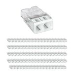 Fordelspakke 100x Wago 2273-202 Dåseklemme Compact | 2 Stålwire Tilslutning - Push Stålwire