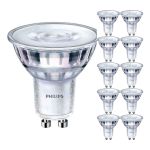 Fordelspakke 10x Philips Corepro LED Spot GU10 PAR16 4.9W 485lm 36D - 840 kold hvid | erstatter 65W