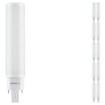Fordelspakke 10x Ledvance Dulux-D LED 7W - 830 Varm Hvid | 4-Pinde - Erstatter 18W