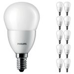 Fordelspakke 10x Philips Corepro LED Lustre E14 Kugle matt 2.8W 250lm - 827 ekstra varm hvid | erstatter 25W