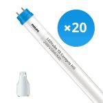 Fordelspakke 20x Philips LED Lysrør T8 CorePro (EM/Mains) High Output 24W 2700lm - 840 kold hvid | 150cm - erstatter 58W