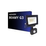Noxion LED Projektør Beamy G3.1 Sort 20W 2200lm 100D - 830 Varm Hvid | IP44 - Bevægelses- og Lyssensor - Symmetrisk 