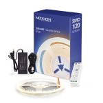 Noxion LED Strip Naga 5 Meter Komplet sæt - Smart Wifi - 24V - 120LEDs/m - 9.6W/m - 930-965 Justerbar Hvid | 8mm - IP20 - Bedste Farvegengivelse - SMD2835