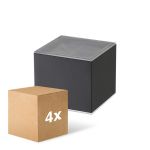 Fordelspakke 4x D'Lite Vægbelysning Elingen Solar Sort Up & Down - 830 Varm Hvid | IP54