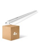 Fordelspakke 4x Noxion Lysrender Click Reflektor V2 LED T8 | Egnet til 2x 150cm LED Lysrør