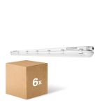 Fordelspakke 6x Ledvance LED Vandtæt Lysrender Fugttæt 46W 6400lm - 865 Dagslys | 150cm
