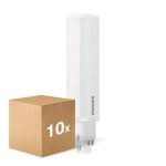 Fordelspakke 10x Philips CorePro PL-C LED 6.5W 700lm - 830 Varm Hvid | 4-Pinde - Erstatter 18W