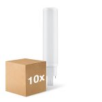 Fordelspakke 10x Ledvance Dulux-D LED 10W - 830 Varm Hvid | 4-Pinde - Erstatter 26W