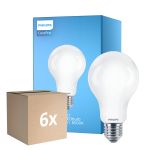 Fordelspakke 6x Philips Corepro LED Pære E27 Pære matt 13W 2000lm - 865 dagslys | erstatter 120W