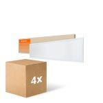 Fordelspakke 4x Ledvance LED panel Kompakt Aluminium Hvid 33W 3630lm - 840 kold hvid | 120x30cm - UGR < 19