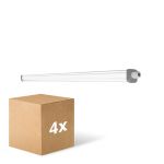 Fordelspakke 4x Ledvance LED Vandtæt Lysrender Fugttæt Slimvalue 36W 4000lm - 840 Kold Hvid | 120cm 