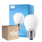 Fordelspakke 10x Philips Corepro LED Lustre E27 Kugle matt 6.5W 806lm - 827 ekstra varm hvid | erstatter 60W