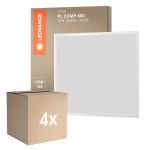 Fordelspakke 4x Ledvance LED panel Kompakt Aluminium Hvid 33W 3630lm - 830 varm hvid | 60x60cm