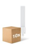 Fordelspakke 10x Ledvance Dulux-S LED 4W - 830 Varm Hvid | 2-Pinde - Erstatter 9W